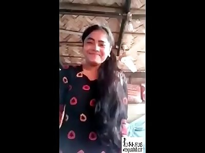 Desi village Indian Girlfreind showing boobs and pussy for beau