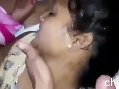 Indian Mother Arrested by Son and Sucking Cock
