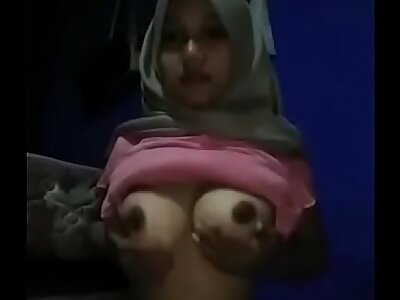 Indian unspecific masturbating with ample boobs